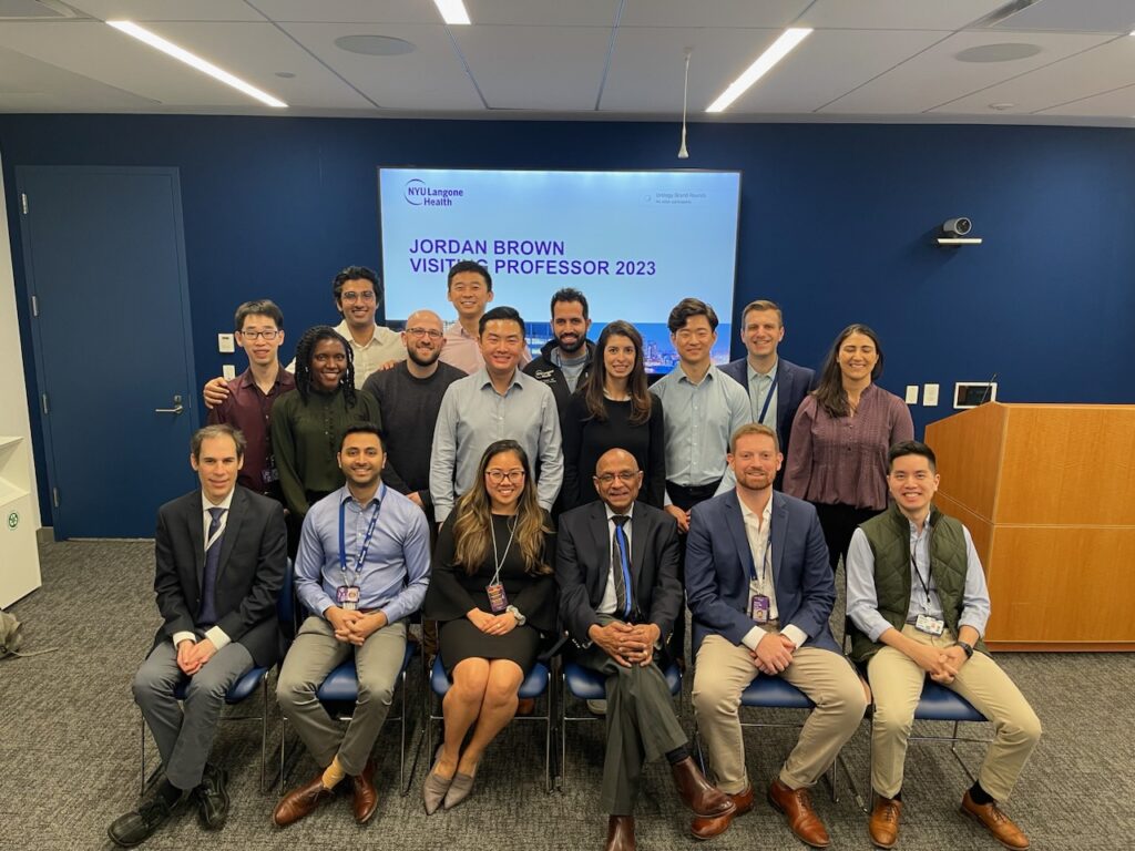 Dr. Raju Thomas was the 2023 Jordan Brown Visiting Professor at NYU Langone Health
