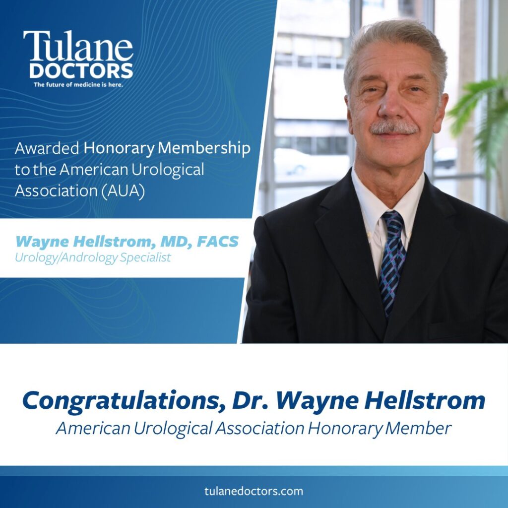 Congratulations, Dr. Wayne Hellstrom